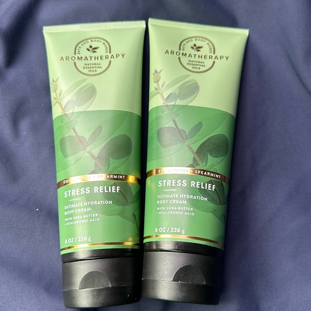 BBW 2pc Ultimate Hydration Body Cream Stress Relief Aromatherapy